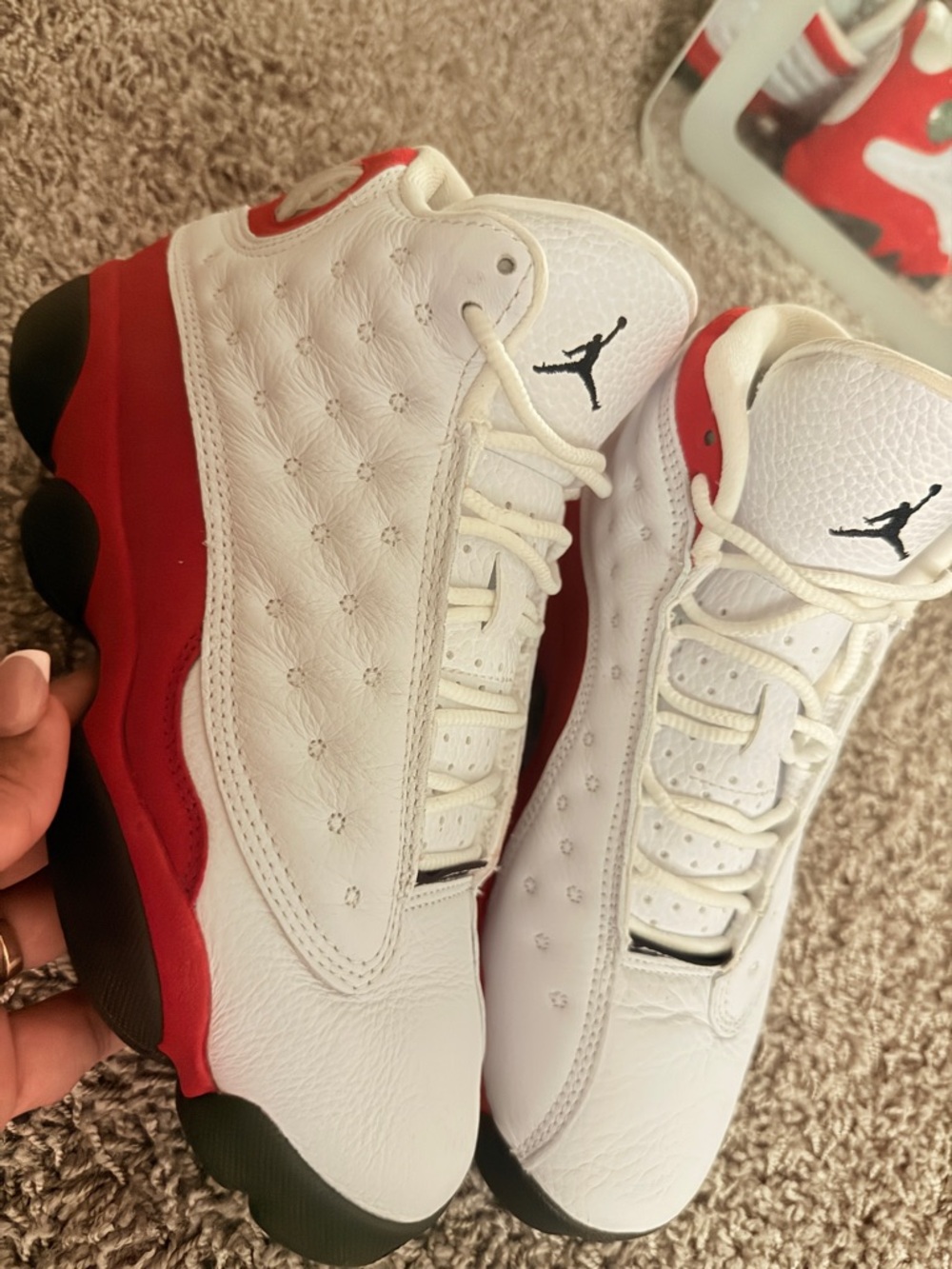 Air Jordan 13 Retro White Red Black Sneakers